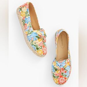 Talbots Izzy Cinched Garden Blossoms Espadrilles